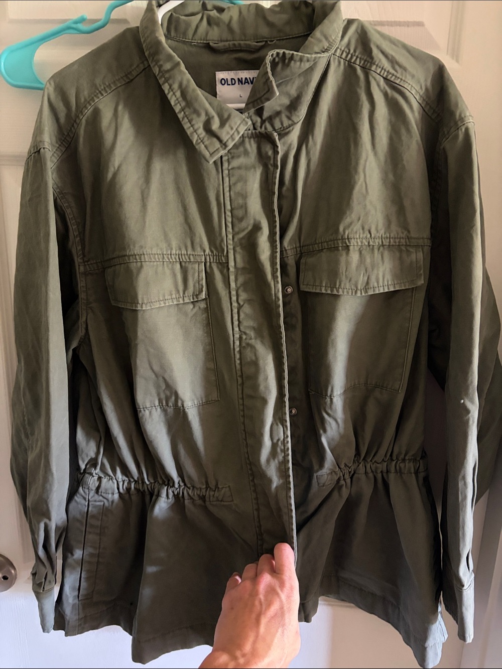 Old Navy Green Drawstring Utility Jacket for Women
